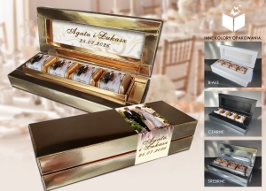 Mini Bombonierka Amaro/ zestaw 10 szt. / Ślub Komunia Chrzest i inne okazje